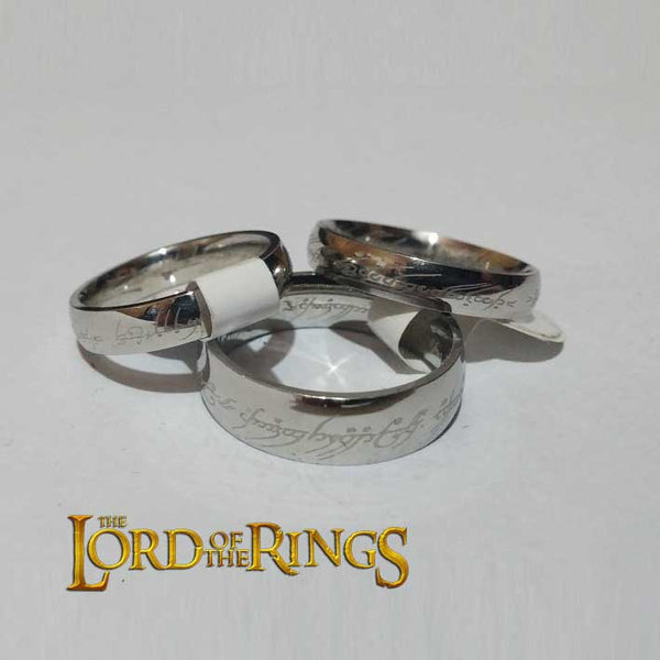 Anillo Plateado Lord of the Ring